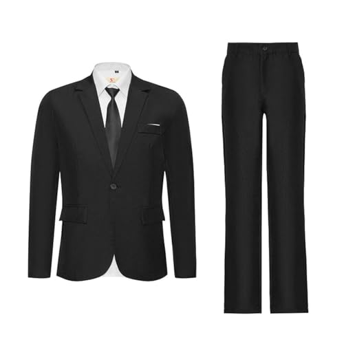 Men's 2 Piece Suit Dress Classic Formal Weding One Button
