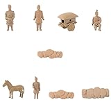 modèle de monticule de calèche de soldat en terre cuite décoratif de bureau mini soldat ， comme un merveilleux pour la famille et les amis, il a à la fois des connotations culturelles et une valeur pratique.