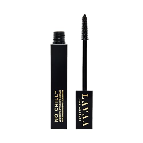 NO CHILL Mascara by Lavaa Beauty | Tubing Mascara | Lengthening & Volumizing | No Smudging & No Flaking (Black)
