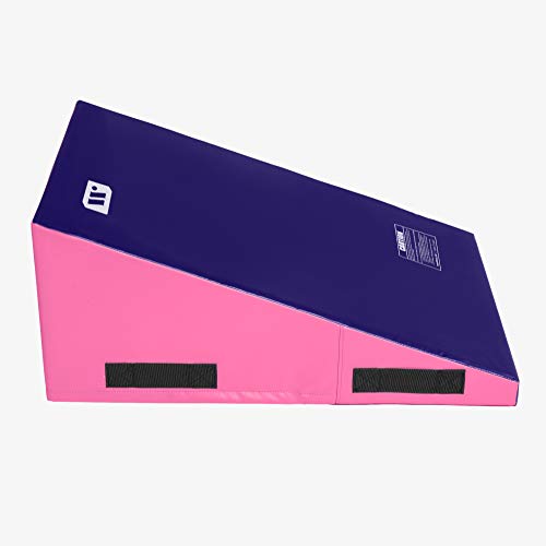 We Sell Mats Preschool Gymnastics Incline Mat, Cheese Wedge Skill Shape, Tumbling Mat For Gymnastics Training, Cheerleading And Obstacle Courses, Purple / Pink #TOP3