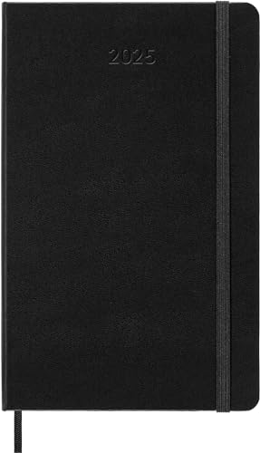Moleskin Weekly Planner, Vertical Pro 12-Month Agenda 2025, HardCover and Elastic Closure, Black Color, Large Format 13x21 cm - Image 3