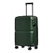 ANTLER - Single Stripe Hard Shell Cabin Suitcase, 55x40x20cm 39L, Lightweight, 4 Spinner Wheels - Adjustable Handle, Carry On Luggage Approved by easyjet, Ryanair & British Airways, TSA Lock - Green