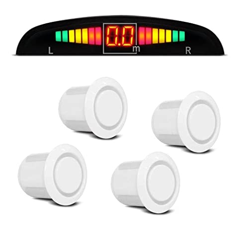 Sensor De Estacionamento Tech One Branco 4 Pontos
