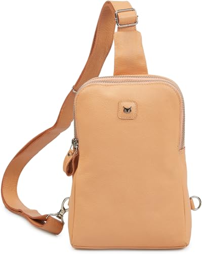 Leather Sling Bag for Women Crossbody Travel Purse Small Trendy Cross Over