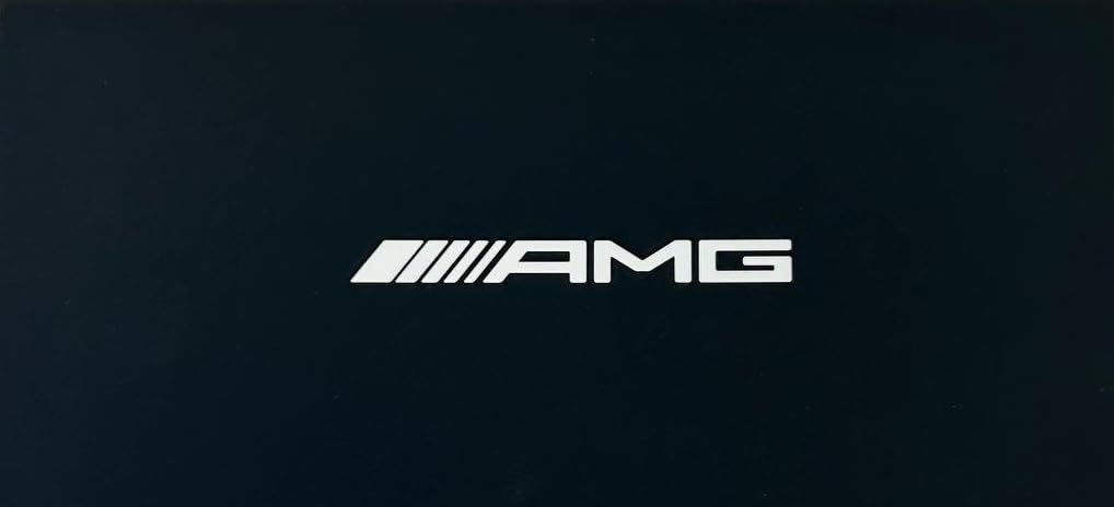 Mercedes-Benz AMG Schlüsselanhänger Affalterbach schwarz silber Edelstahl Leder