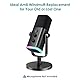 Popschutz für AM8 - Microphone Schaumstoff Windschutz Pop Filter Kompatibel mit Fifine AM8 Mikrofon Schallschutz Unterdrückt S- und T-Laute, Staub und Speichel Schützen von YOUSHARES