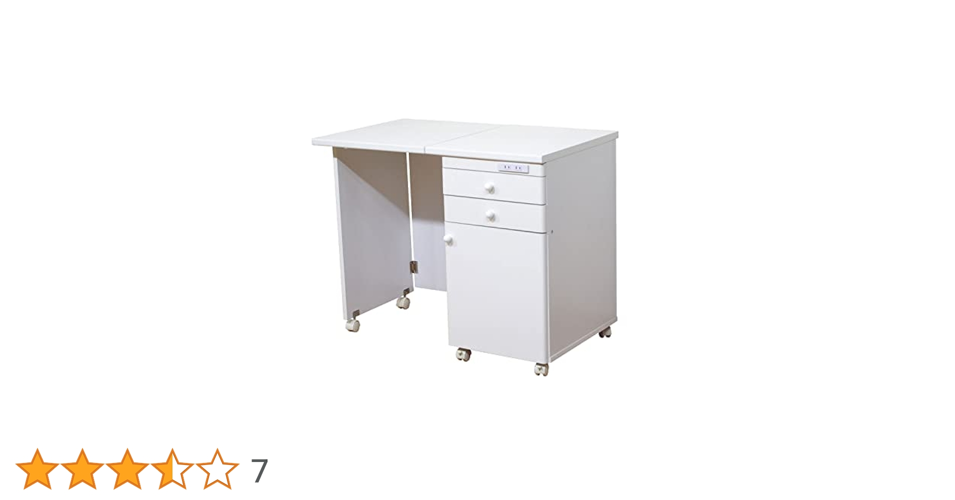 折りたたみ　文机　書道　作業　工作　扉・引き出し・キャスター付き 折りたたみ文机書道作業工作扉・引き出し・キャスター付き