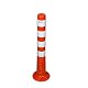 Absperrpfosten UvV-Flex Ecoline 75 cm orange mit Reflexstreifen
