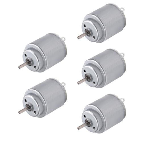 XYRSTOLR 5Pack DC Motor 1-6V Electric Motor 140 Motor Mini Micro Motor for RC Boat Airplane Toys Model DIY Hobby, Science Project