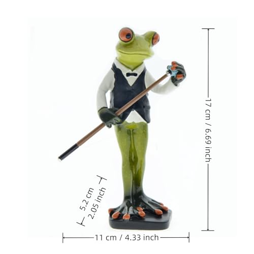 Estatua de Rana para Billar en Resina Decorativa miniatura 2