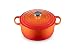 Produktbild Le Creuset Signature Gusseisen-Bräter mit Deckel, Ø 24 cm, Rund, Für alle Herdarten und Induktion geeignet, Volumen: 4,2 l, 4,305 kg, Ofenrot, 21177240902430