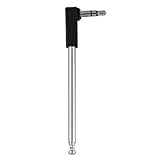 Material/Cubierta de zinc CABLEPELADO Antena retractil Radio FM Jack 3.5 mm Gris