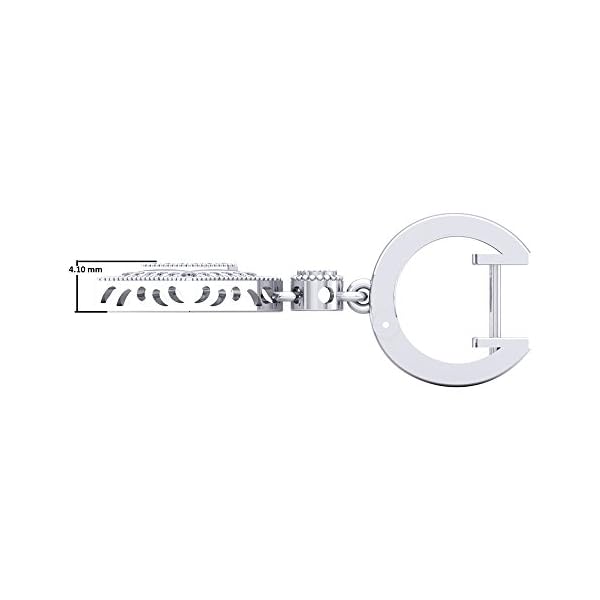 Dazzlingrock Collection 0.45 Carat (Ctw) Round White Diamond Ladies Dangling Drop Earrings 1/2 CT, Sterling Silver - Image 5