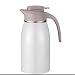 JOSN Thermos 2L 304 en Acier Inoxydable à Double Thermos Pot à café de Pot de cruche à Vide de la paroi, Le Piston du café, du jus/Lait/thé Pot d'isolation,Blanc