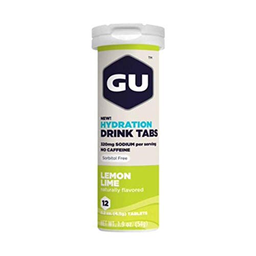 Gu Hydration Drink Tabs - Lemon Lime 12 Tabs