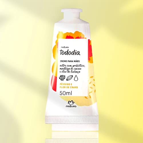 Creme para Mãos Pêssego e Flor de Cravo Todo Dia Natura 50ml