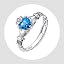01. Claddagh December(blue Topaz)