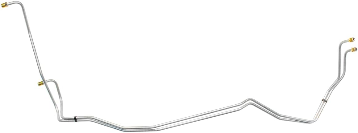Inline Tube Compatible with 1982-93 Chevrolet S-10 GMC S-15 Truck 2WD & 4WD 5/16" Trans Cooler Lines 2pc, OE Steel