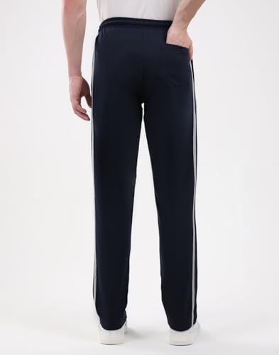 Image of Monte Carlo Men's Regular Fit Solid Track Pants | Drawstring Closure | Side Pocket Sports Lower | Comfortable & Stylish Lower for Men's