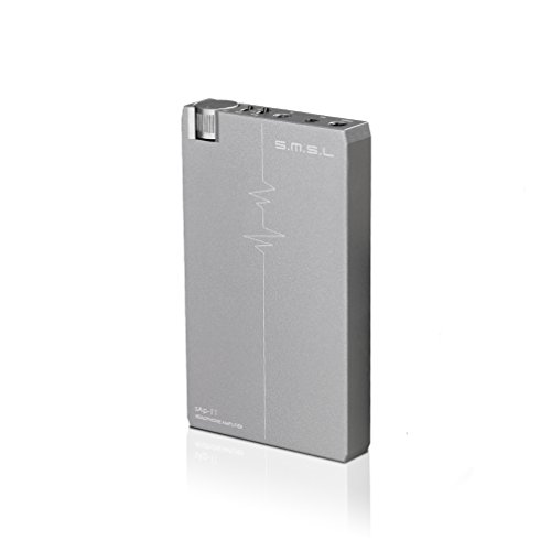 SMSL SAP-11 Portable Headphone Amplifier with 2.5 mm Balanced and 3.5 mm Unbalanced Headphone Output,HiFi Audio AMP for Earphone 2xTPA6120A2 Silver