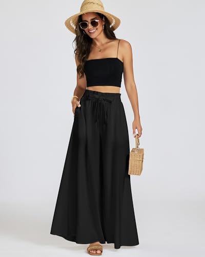 Pantalon palazzo fluide femme pour des tenues de vacances d'été décontractées