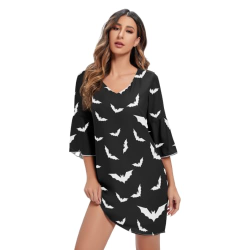 Robe de soirée noire à manches 3/4 pour affiner la silhouette confortablement