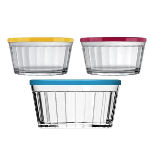 Kit Tigela Americano Bowl Vidro Com Tampa 600ML 3 Unidades