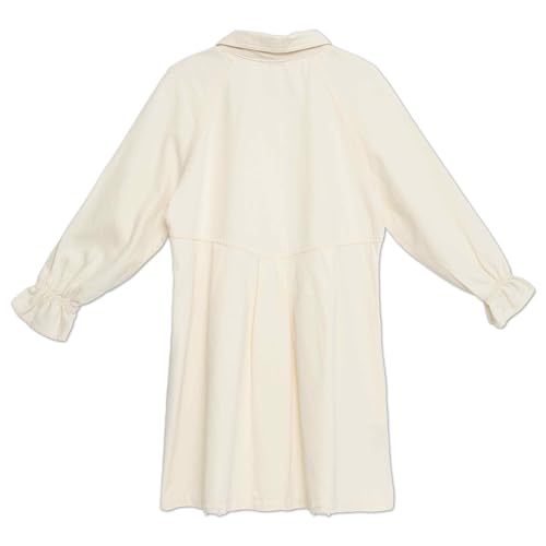 Speechless Girls' Button Front Long Sleeve Shirt Dress3