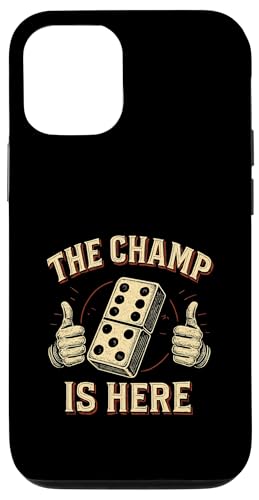 The Champ Is Here Dominoes King Domino Player �^�C�����D�� �X�}�z�P�[�X iPhone 12/12 Pro �p