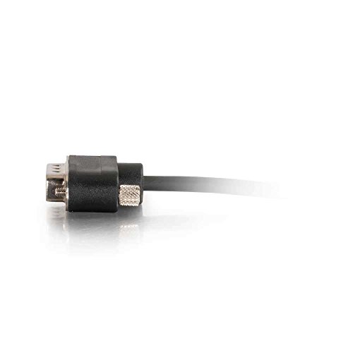 C2G 52161 Serial Rs232 Db9 Cable With Low Profile Connectors M/F, In-Wall Cmg-Rated, Black (25 Feet, 7.62 Meters) #TOP3