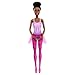 Barbie Ballerina Doll, Brunette Fashion Doll Wearing Purple Removable Tutu, Posed with Ballet Arms & “en Pointe” Toe Shoes