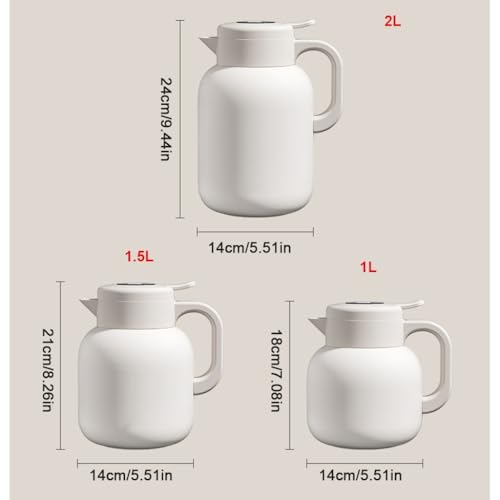 Carafe isotherme 1,5L pour café et thé chaud lors de vos brunchs