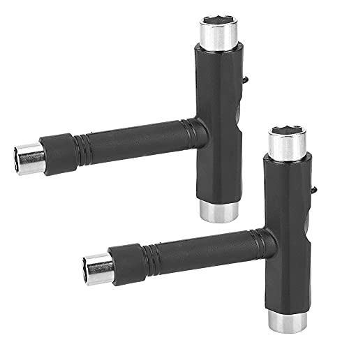 Smandy Llave de Acero en Forma de T para Monopatín, Juego de Herramientas Duraderas para Reparaciones Rápidas, Incluye Características Ergonómicas para Entusiastas del Monopatín