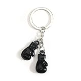 Llavero para guantes de boxeo creativo, idea de regalo para mujer Rigolo para cumpleaños, llavero personalizado para coche, pequeño llavero de felicidad, pareja, regalo de gran padre, joven