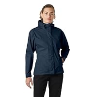 Helly Hansen Women's Seven J Waterproof Jacket, Navy, L