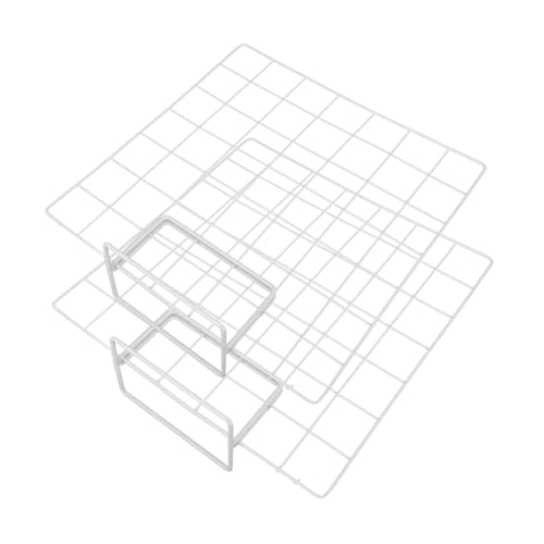 Gatuida Display Holder Stand Set 2 Countertop Display Racks Grid Shelves for Art and Photos