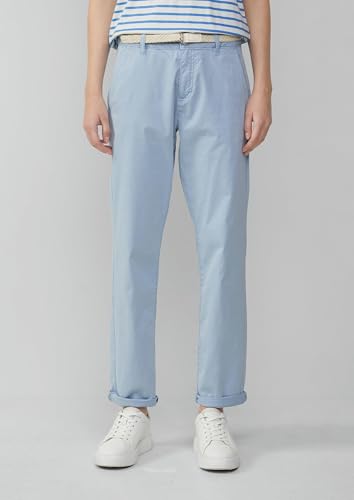 s.Oliver Chino mit geflochtenem Gürtel und Garment Dye