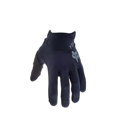 Fox Racing Defend Wind Offroad Glove - Wind- & wasserabweisend, Touchscreen-kompatibel, sicherer Sitz, Silikongriff, Beweglichkeit & Wärme, Farbe: Black, Größe: L