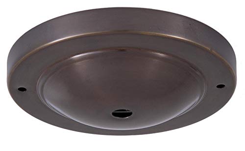 Image of B&P Lamp Bronze Finish Ceiling Light Canopy Plate, Hardware Not Included
