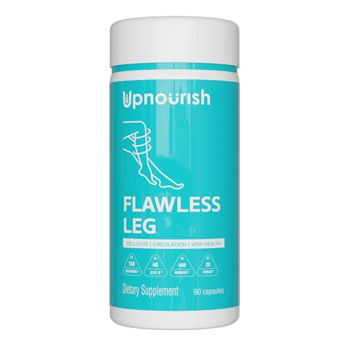 UpNourish Cellulite Vein Health Supplement with Caviar Collagen, SOD DIMPLESS, MOROSIL, Butchers...