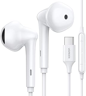 UGREEN HiTune USB C Headphones Wired Earphones In-Ear Type C Headphones with Mic Remote Control Noise Isolation Compatible with S22 S21 Ultra/FE S20 iPad Pro 2021/2020 iPad Air 5/4/Mini 6 Pixel 6 Pro
