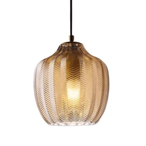 Lampe Suspendue en Verre Haut de Gamme Luminaire Style Industriel E27