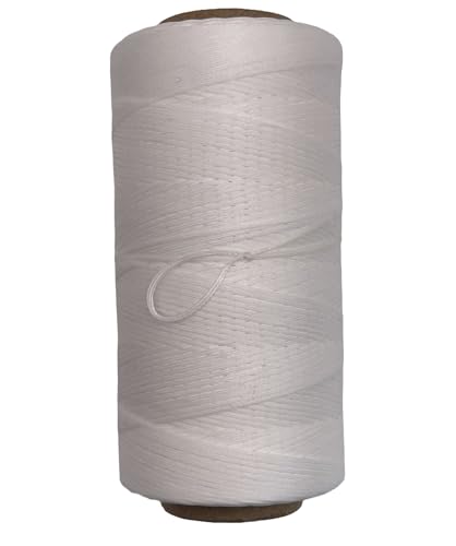 Hilo plano encerado de cuero 100% poliéster 150D/0.8mm 295yds miniatura 1