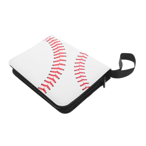 Classeur de cartes de baseball pochettes protection coin album cuir PU