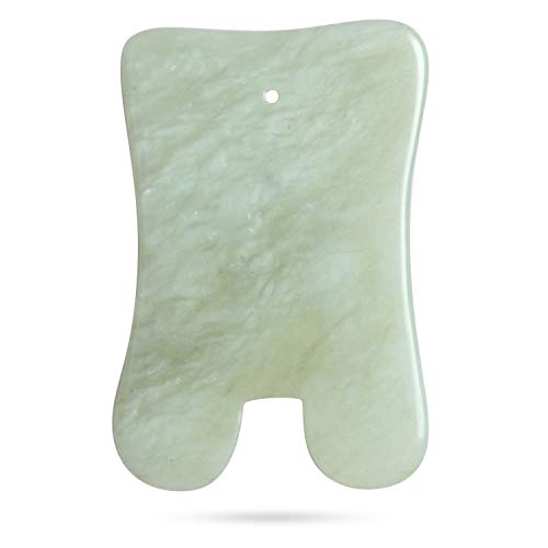 Facial Guasha Jade Stone Massge Tool Traditional Guasha Gua Sha Board for Woman Man Health Care