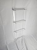 Window Well Supply Bolt On Egress Window Well Ladder (White, 3-Rung)