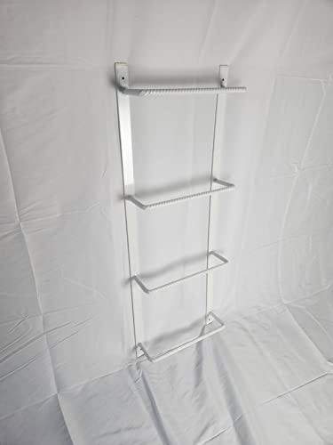Window Well Supply Bolt On Egress Window Well Ladder (White, 3-Rung) #TOP5