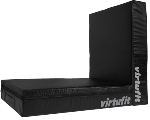 VirtuFit Juego de Almohadillas de Gota – Desechar, Almohadilla, Estera de Lanzamiento, Placa de Lanzamiento, Soporte para Mancuernas, Bandeja para Discos