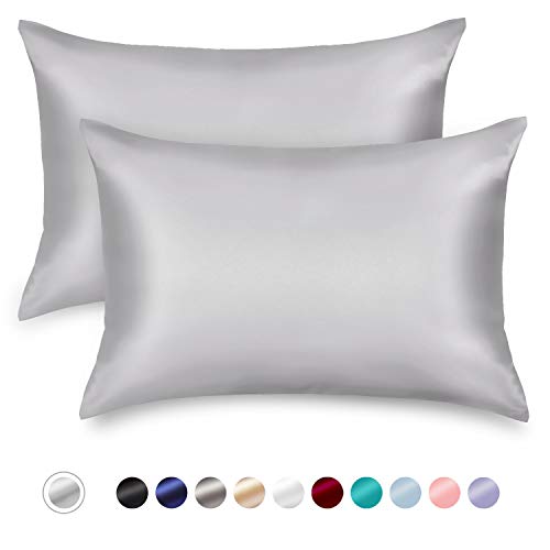 ZAMAT Silky Satin Pillowcases Set of 2, Luxury Soft Pillow Case for Hair