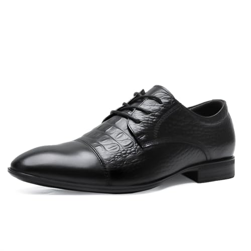 YZABEL Men's Dress Shoes Patent Leather Loafers Pointed Oxford Formal Business Tuxedo Shoes Men's Fashionable Dress Shoes